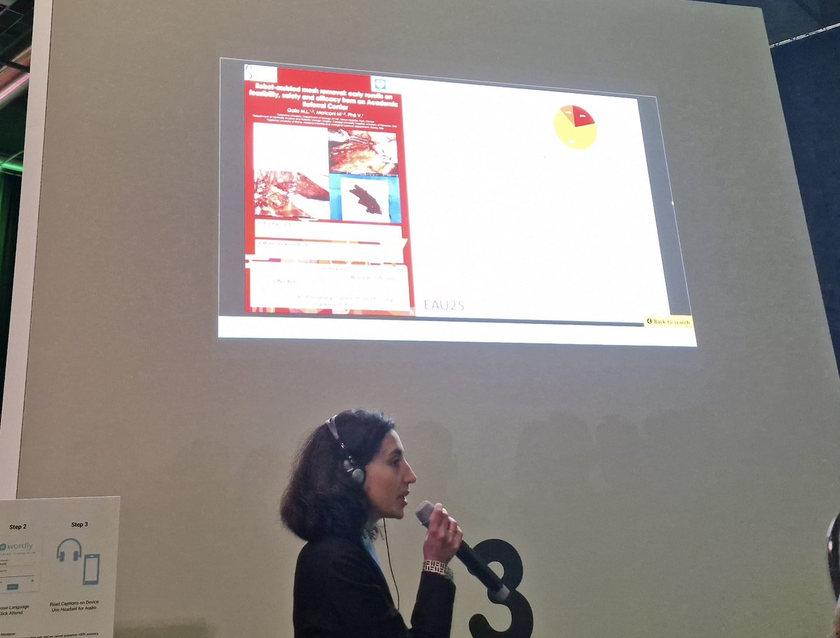 Maria Lucia Gallo (@mluciagallo) on Twitter photo Kicking off #EAU25 with the best presentation prize in the female urology poster session for our work on robot-assisted mesh removal surgery. Grateful and honoured to receive it.
Many thanks to <a href="/PheVeronique/">Véronique Phé</a> for the constant support. Kicking off #EAU25 with the best presentation prize in the female urology poster session for our work on robot-assisted mesh removal surgery. Grateful and honoured to receive it.
Many thanks to <a href="/PheVeronique/">Véronique Phé</a> for the constant support.