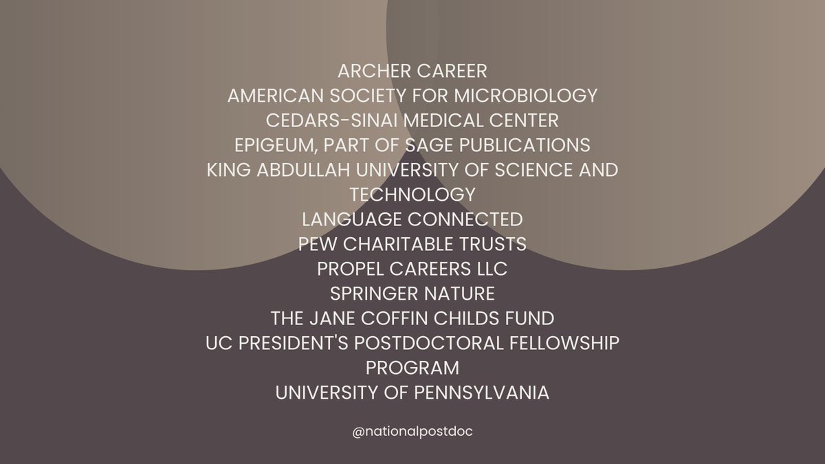 We would like to express our gratitude to the sponsors of the 2025 NPA Annual Conference. Thank you for your support! // #NPA2025AC #postdocs #postdoctoralscholars #postdocoffices #postdocassociations #conference #networking #Boston