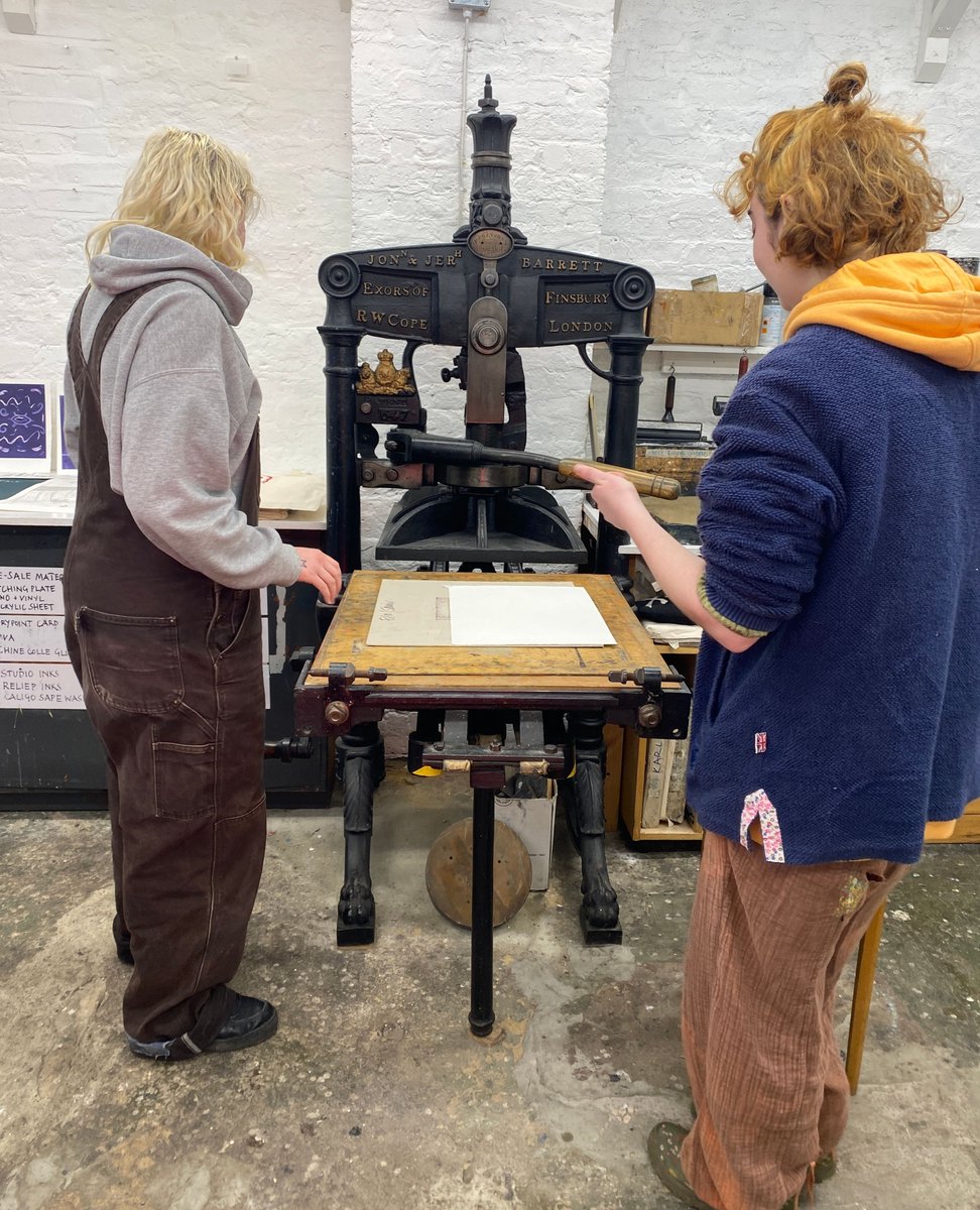 hausprintstudio's tweet photo. We have just finished delivering two work placements with @samirking and @ellarielly as part of @lambethcouncil @elevate project. It has been a real pleasure to work with Ella and Samir in the studio. https://t.co/Bm28GHi6rQ