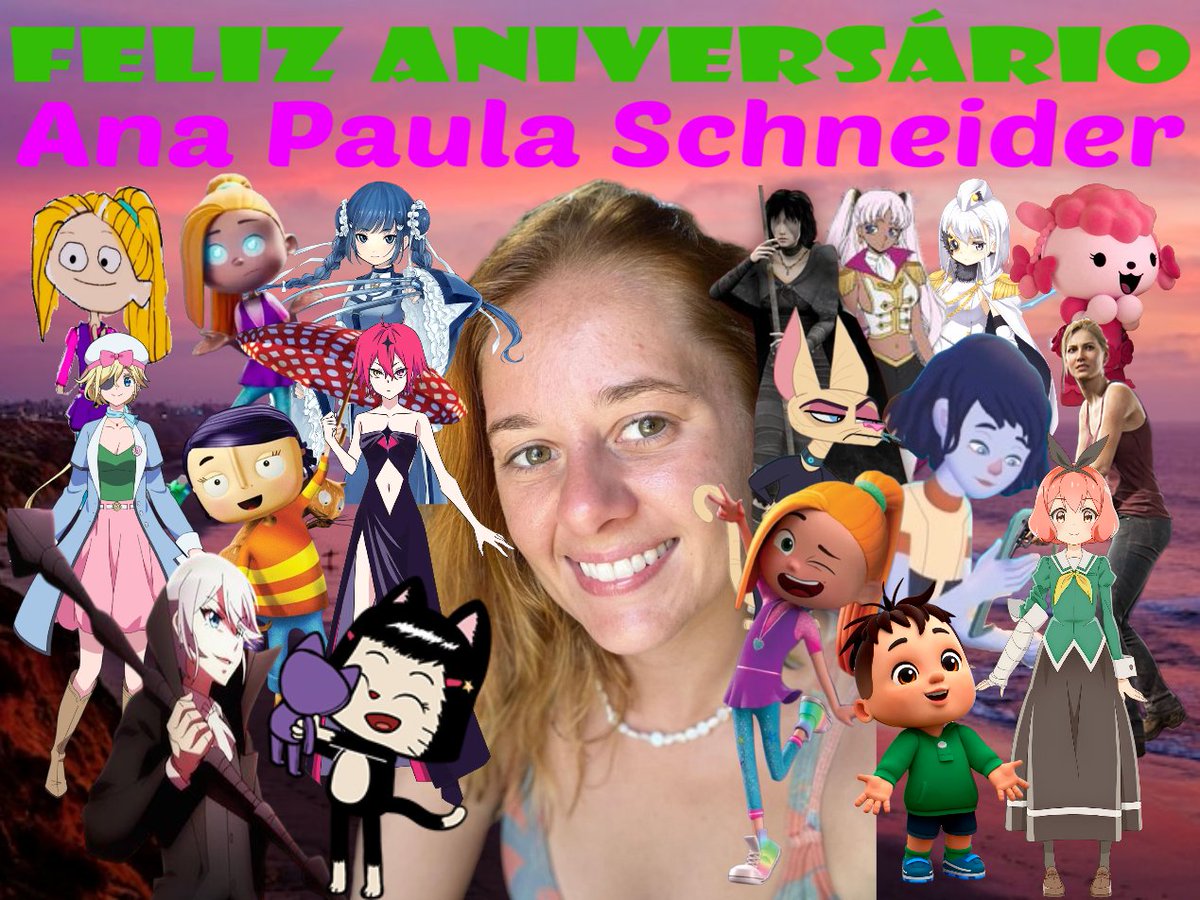 Camelo2017's tweet photo. Feliz Aniversário #AnaPaulaSchneider eu fiz essa imagem para você com seus personagens mais conhecidos. Deus abençoe.
#FriendZSpace #VamosBrincarComATurmaDaMônica #YuriIsMyJob #UnchartedTheNathanDrakeCollection #OpenSeasonLaNaturalezaLlama #HelloKittySuperStyle #LupiYBaduki https://t.co/Yks7ZKHLUG