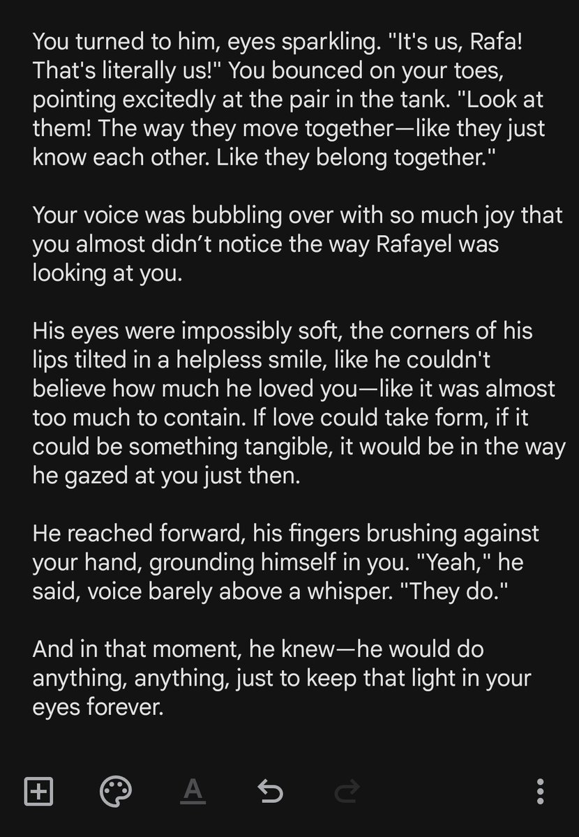 His_little_mer's tweet photo. Imagine Rafayel watching you in amusement as you yap away about how you love love loooooove moray eels and one day you got a call from him asking you to come over.
#LoveandDeepspace #rafareader #purefluff #fanfic #rafaxreader #LoveandDeepspaceRafayel #Rafayel https://t.co/Jdtbg3fkLc