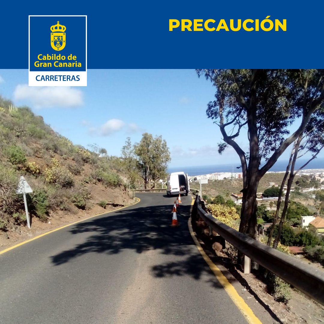 ❌️Precaución❌️

🛣 Cierre de carril en la GC-41 KM 19+100, de Telde a Valsequillo, entre glorieta de Lomo los Muertos (La Herradura) y el cruce con GC-411 (Tecén) debido a un hundimiento. 

🚦El paso está señalizado por semáforos.

#CarreterasGC <a href="/guaguasglobal/">Guaguas Global</a>
<a href="/FET_CANARIAS/">fetcanarias</a>
