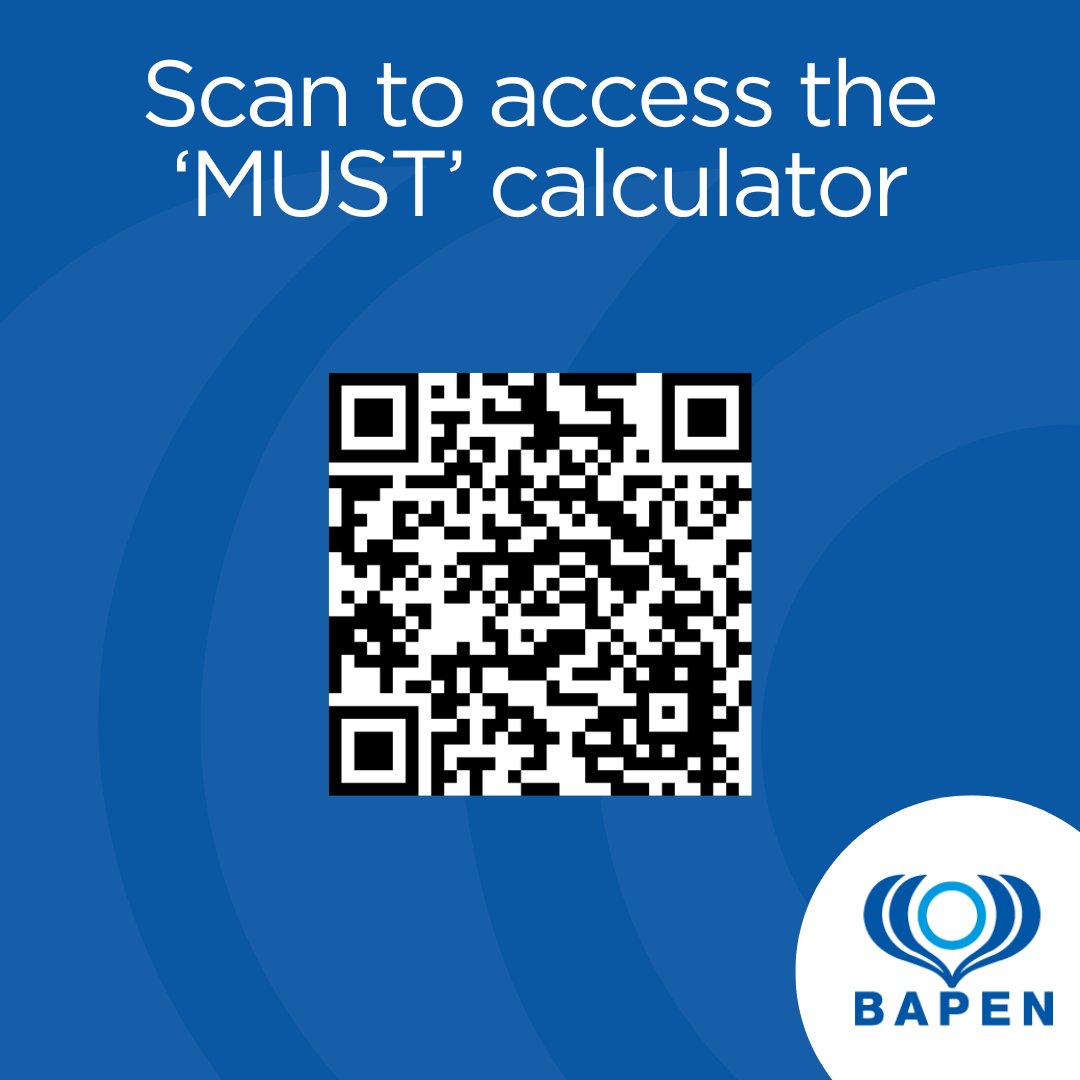 We've made it even easier to access the 'MUST' calculator! Scan the below QR code for quick and easy access via your phone⬇️