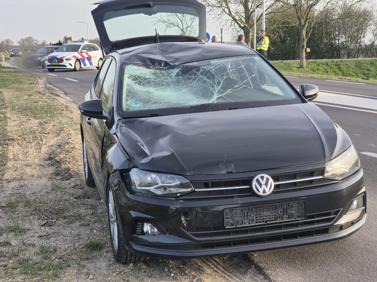 Zwaargewonde bij ongeval, traumahelikopter ingeschakeld