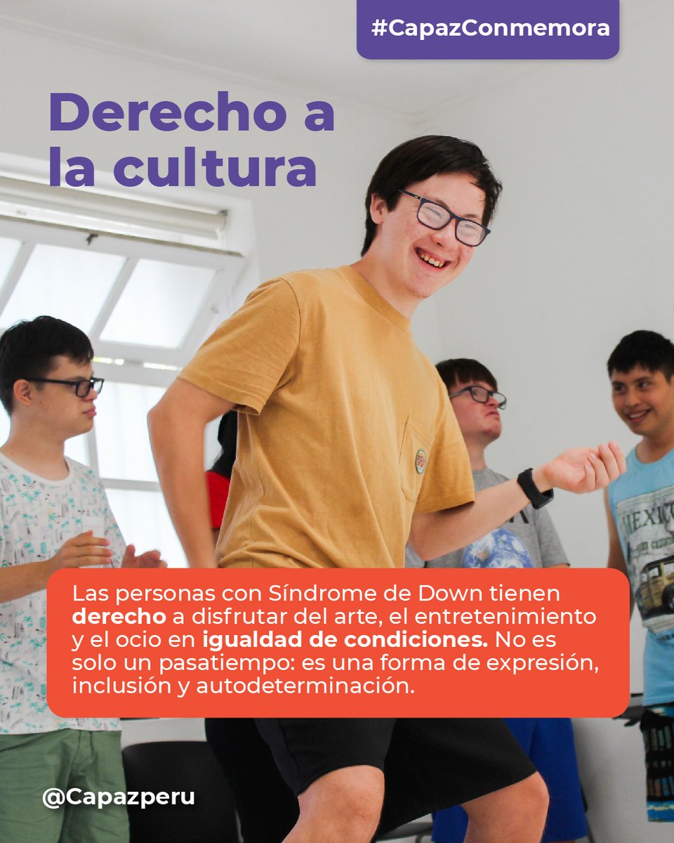 capazperu's tweet photo. 📅21 de marzo 

Hoy se conmemora el Día Mundial del Síndrome de Down. Hoy reafirmamos que el arte no tiene límites. (+)

#CAPAZ #DiaMundialDelSindromeDeDown #sindromededown #Efemerides #discapacidad #arte #inclusión https://t.co/hoQrnV91dY