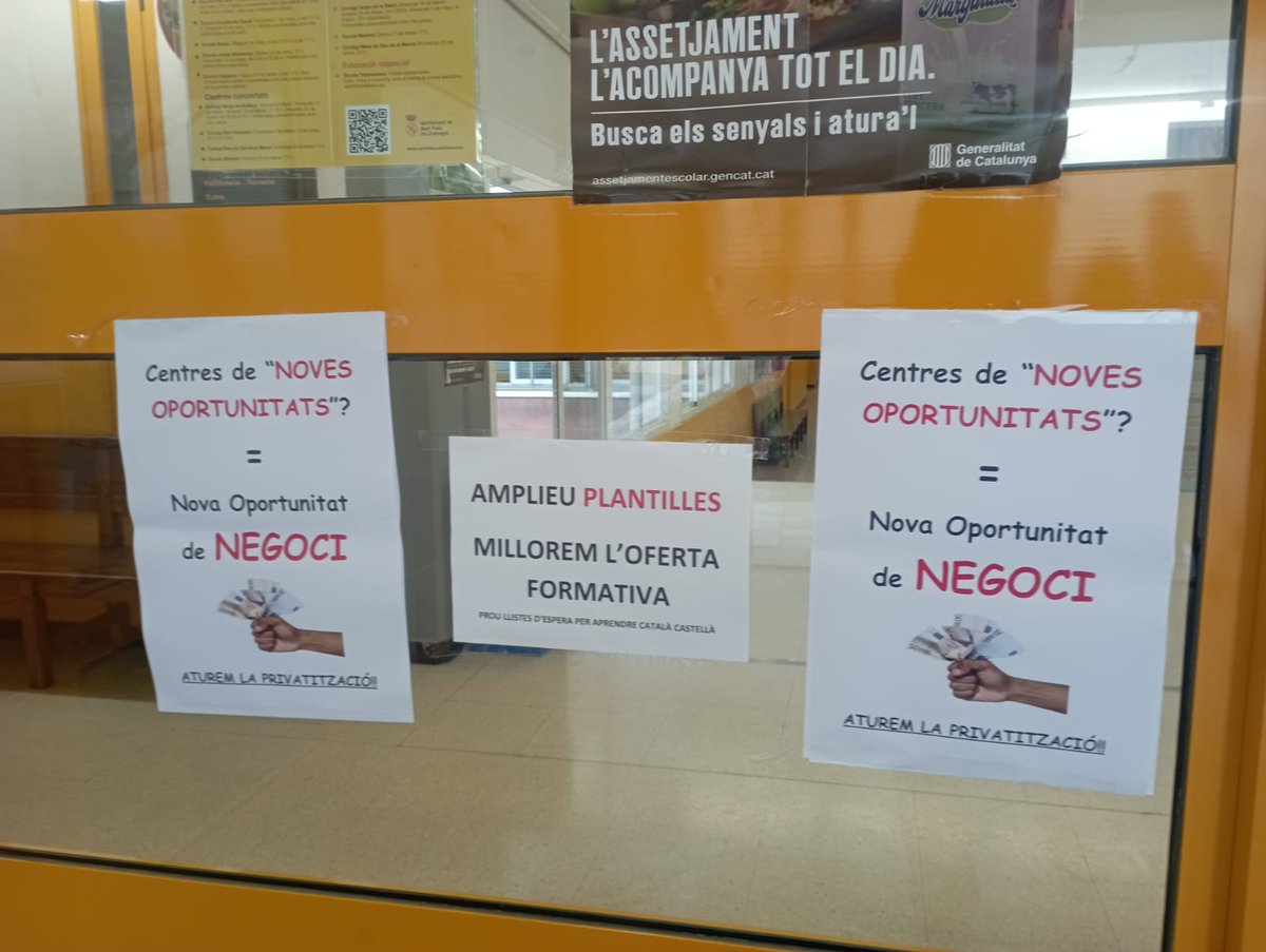 CCOOeducacio's tweet photo. Avui ens hem reunit #CFAs de Catalunya i la Mesa d'Adults per reivindicar la Formació de Persones Adultes que s'imparteix en els centres públics.

Necessitem amb urgència:

🟨més recursos,
🟨ampliar oferta i plantilles,
🟨presència a tots els territoris,
🟨evitar la privatització https://t.co/faND8Aucae