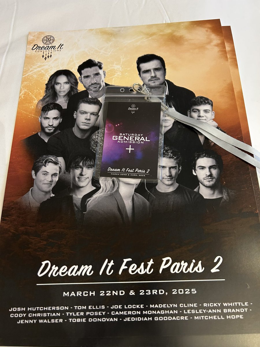 Good evening Lovely ladies… 🥰So… Let’s the party begins ! ☺️😍#dreamitcon #DreamitfestParis2 #lucifer #TomEllis