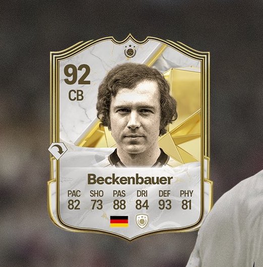 Beckenbauer 🇩🇪 official FC 25 card

Available today at content time