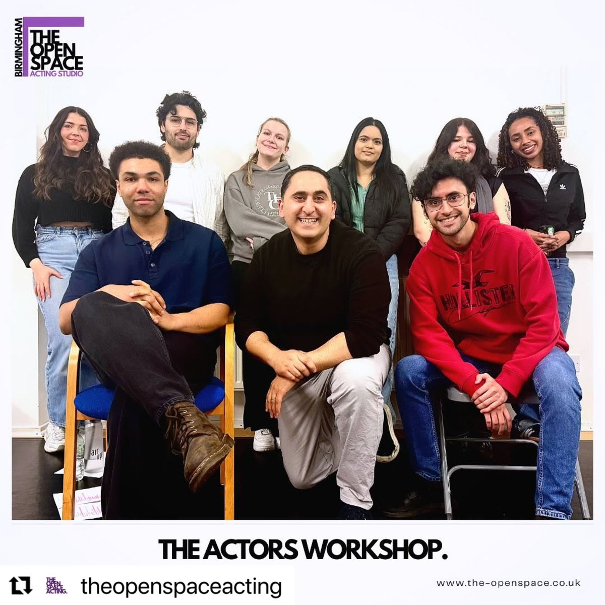 RupiLal's tweet photo. #Repost @theopenspace__ 
#BIRMINGHAM! 🫶
The Actors Workshop ✨ Moving FORWARDS with ENERGY. 🧱

Small steps. Committed work serving as a reminder of the importance of the fundamentals. Little shifts leading to big progress. 🚀 

Back in the room on Thurs 3rd April. 6pm-9pm. https://t.co/BroG84VDgh