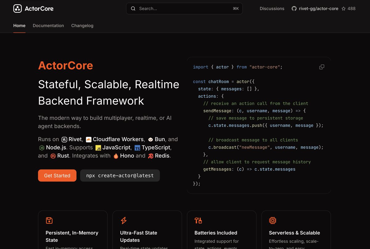 NathanFlurry's tweet photo. this @ActorCore_org integrations list is starting to get pretty long... https://t.co/G8VZBFrkQG