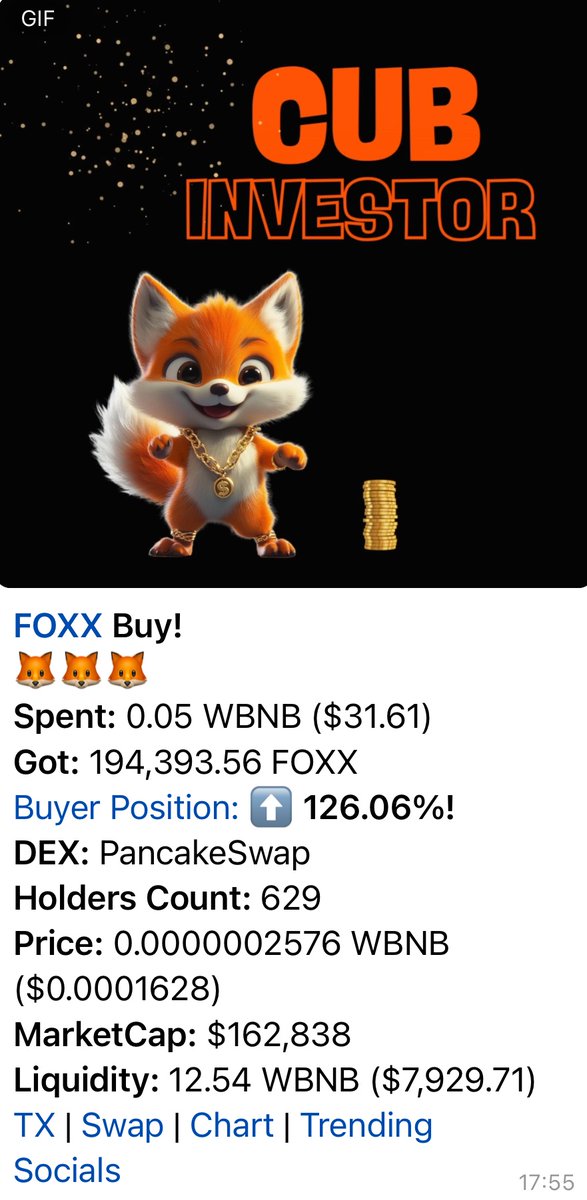 foxx_token's tweet photo. 🚀 The first buys are coming in for our Buy Event! Don’t miss your chance to be part of it. Join us and let’s send it together! 💥

More details in on Telegram-Group:
https://t.co/3kylBkbhbe 🔥 

#Crypto #BuyEvent #FoxxToken https://t.co/ShMGomuxV9