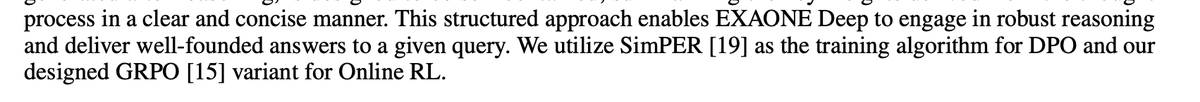🚀 Incredible news! Our SimPER accepted by ICLR 2025 has been used as the training algorithm in a recent  paper EXAONE Deep: Reasoning Enhanced Language Models (arxiv.org/pdf/2503.12524) from LG AI—and their open model achieved better and competitive performance compared to QwQ