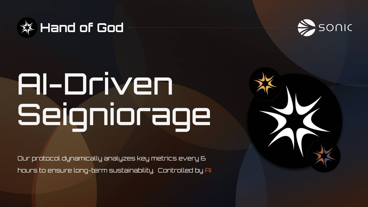 HandofGodSonic's tweet photo. HOG is over peg.

The Sanctum is open.

Emissions have begun.

But this is not reckless inflation—

This is AI-managed precision.

The Hand of God watches, learns, and adjusts.

Let’s unpack the loop: https://t.co/uGTLi8cA4d
