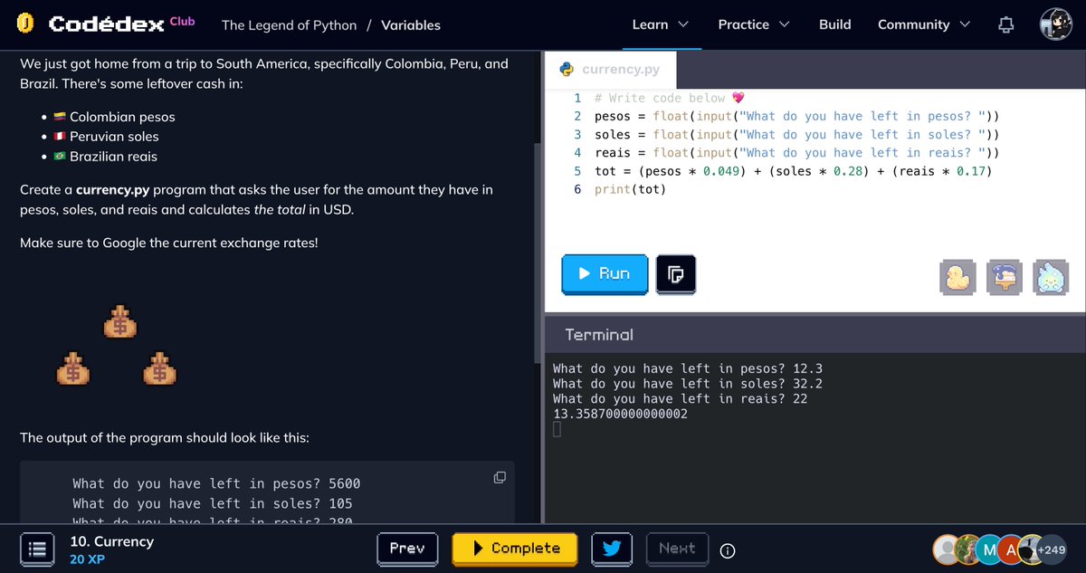 silvyethcode's tweet image. Currency 💵 #CodedexCurrency @codedex_io