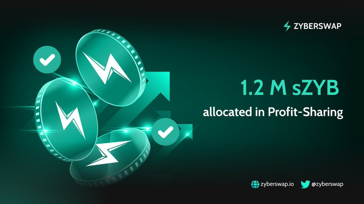 More than 1.2M $sZYB in Profit-Sharing program!
