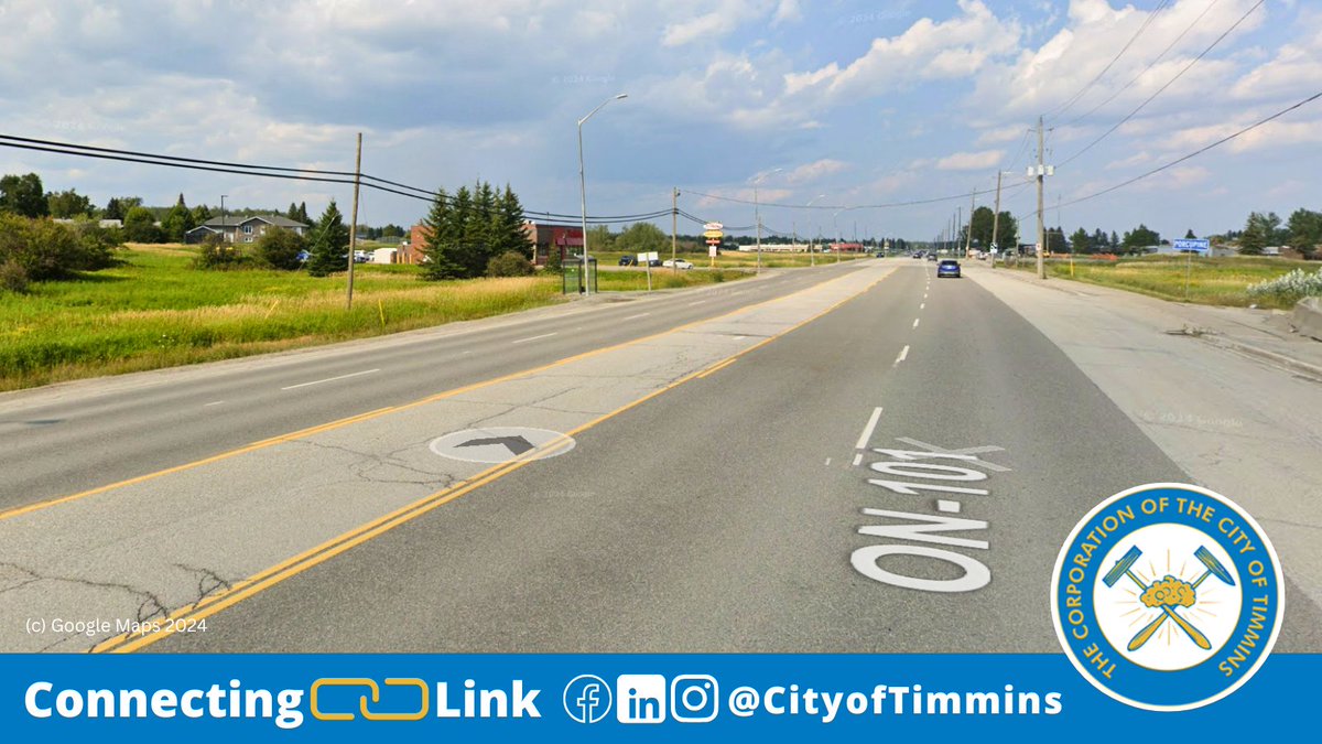 🚧 Connecting Link Update

This year, we’re tackling Segment 13 of the #connectinglink. Crawford St. heading east towards the Porcupine Bridge. This is a 2-year project that will have full-depth reconstruction of the roadway.

Learn more at: bit.ly/41LVWsg

#Timmins