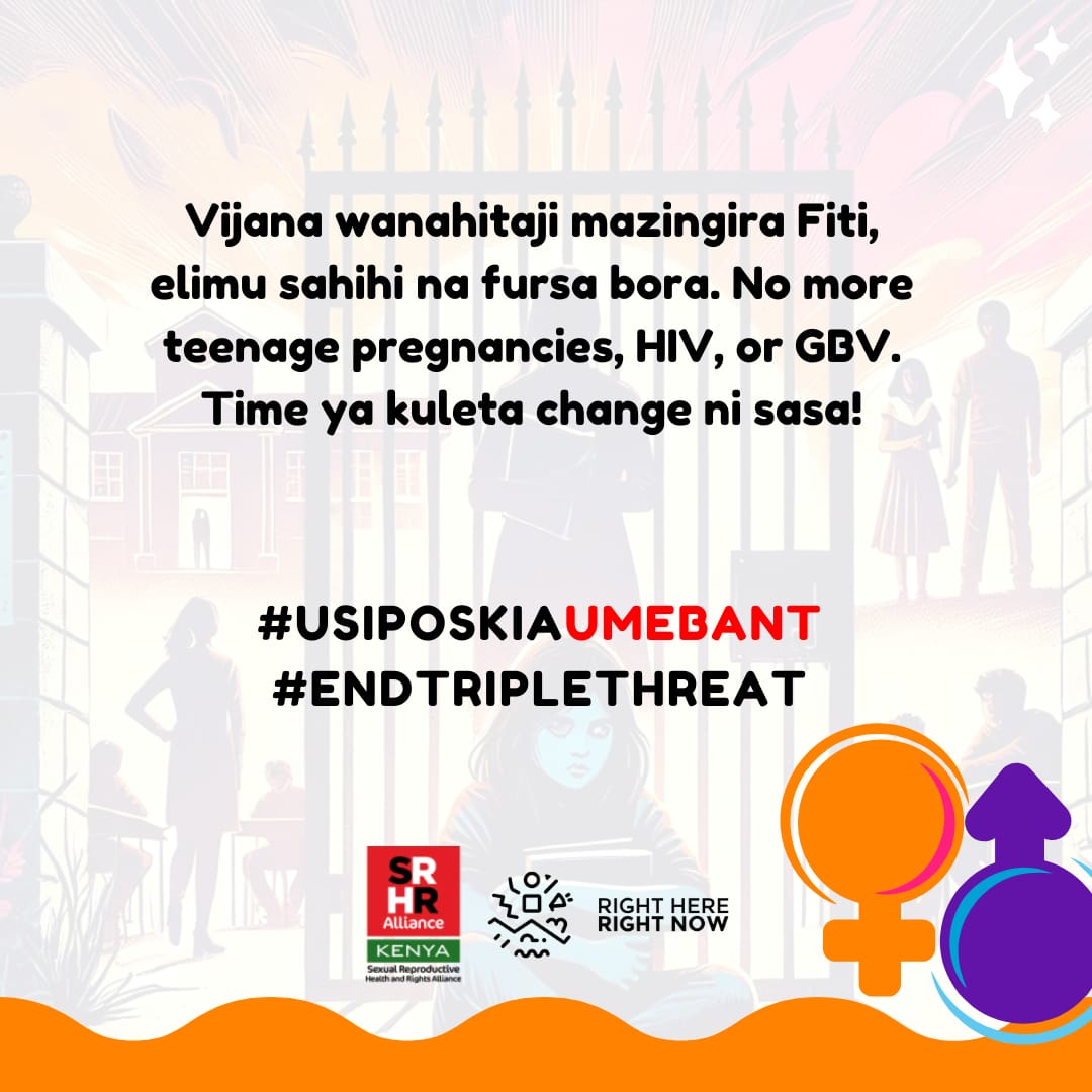 Time to end TRIPLETHREAT is now
#USIPOSIKIAUMEBANT
#END TRIPLETHREAT 
.<a href="/KenyaSRHR/">Kenya SRHR Alliance</a> 
.<a href="/RHRNKenya/">Right here Right now Ke</a>