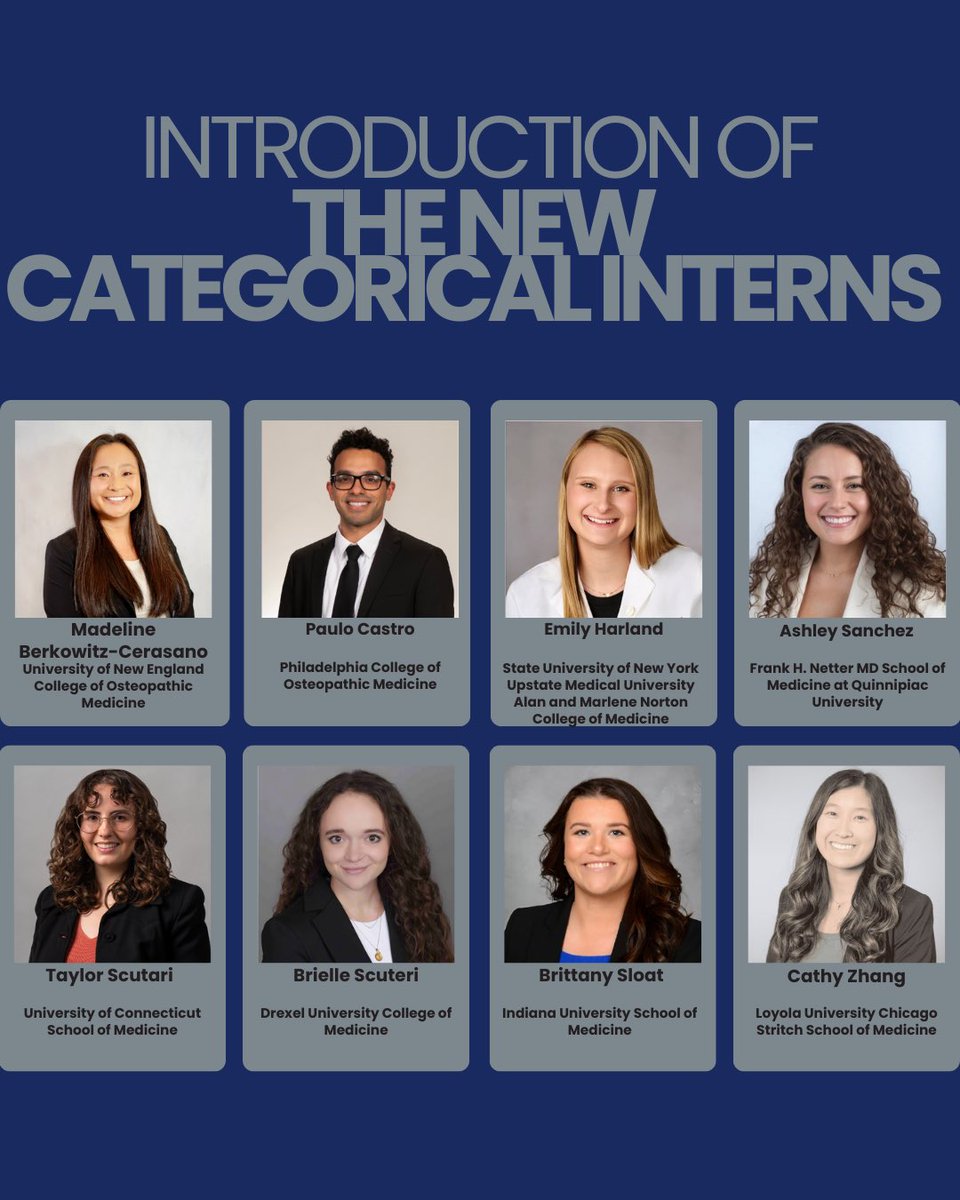 uconnsurgery's tweet photo. 🎉 Welcome to the #UConnSurgeryFamily! 🎉We're excited to introduce our newest General Surgery Residents! 👩‍⚕️👨‍⚕️ Wishing you all the best as you begin your journey with us. Here’s to growth, learning, and an amazing future ahead! 💙
#FutureSurgeons #WelcomeToUConn https://t.co/cAlneod15R