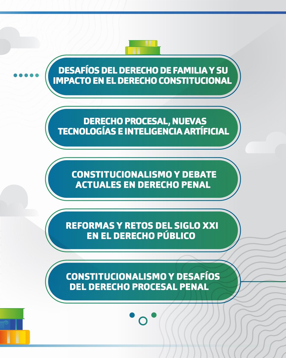 🔍📜 ¡Explora las mesas temáticas del Congreso Internacional de Derecho Constitucional! ⚖️✨Abordaremos los temas más relevantes con expertos nacionales e internacionales. 📚🌎

Los esperamos este 23, 24 y 25 de abril. 

ciesju.udenar.edu.co/xi-congreso-in…