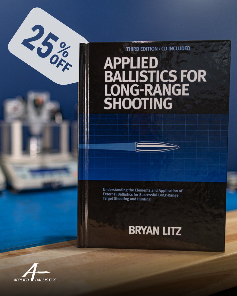 AppliBallistics's tweet photo. During March Reading Month get 25% OFF all books in our store! Use code: read2025
Learn more at https://t.co/87i1Dd8DiF

#AppliedBallistics #ballistics #longrangeshooting #marchreadingmonth #marchreading https://t.co/7uXlfCi8jn