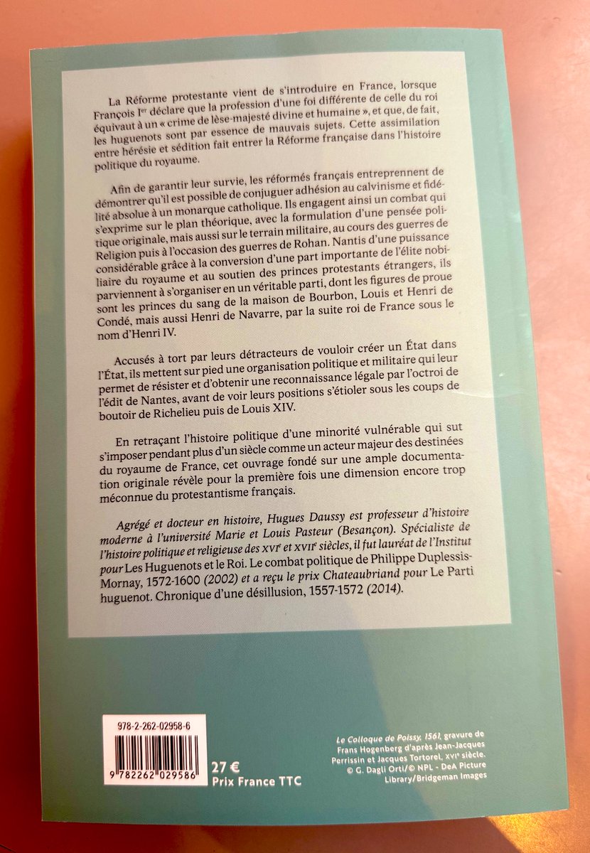 flr_louis's tweet image. Une magistrale somme sur l’histoire politique de la Réforme française signée par l’excellent Hugues Daussy.

Le livre vient de paraître chez Perrin.
