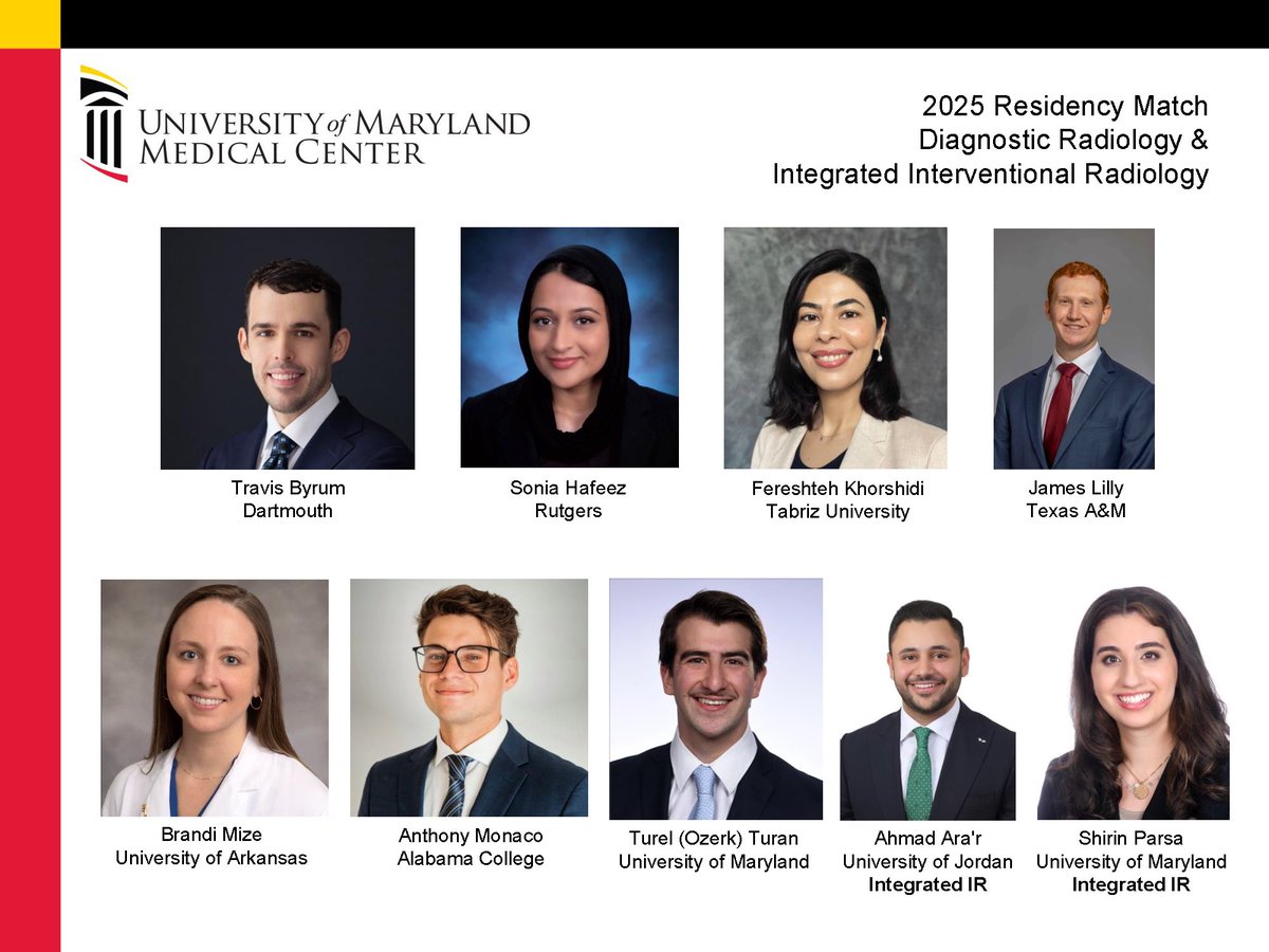 Happy #MatchDay2025! We are so excited to welcome our newest residents to the UMD Radiology family! #Match2025 #radresidents #radres #perfectmatch <a href="/UMMCRadiology/">UMMCRadiology</a>