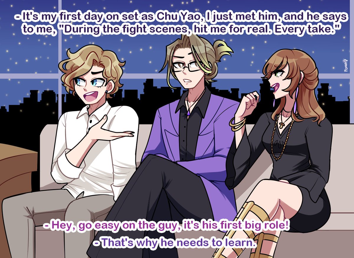 FluorescentArt's tweet image. [#Dislyte / #DislyteFanart / #DislytesCameraAction] did somebody say Actor AU? 📸