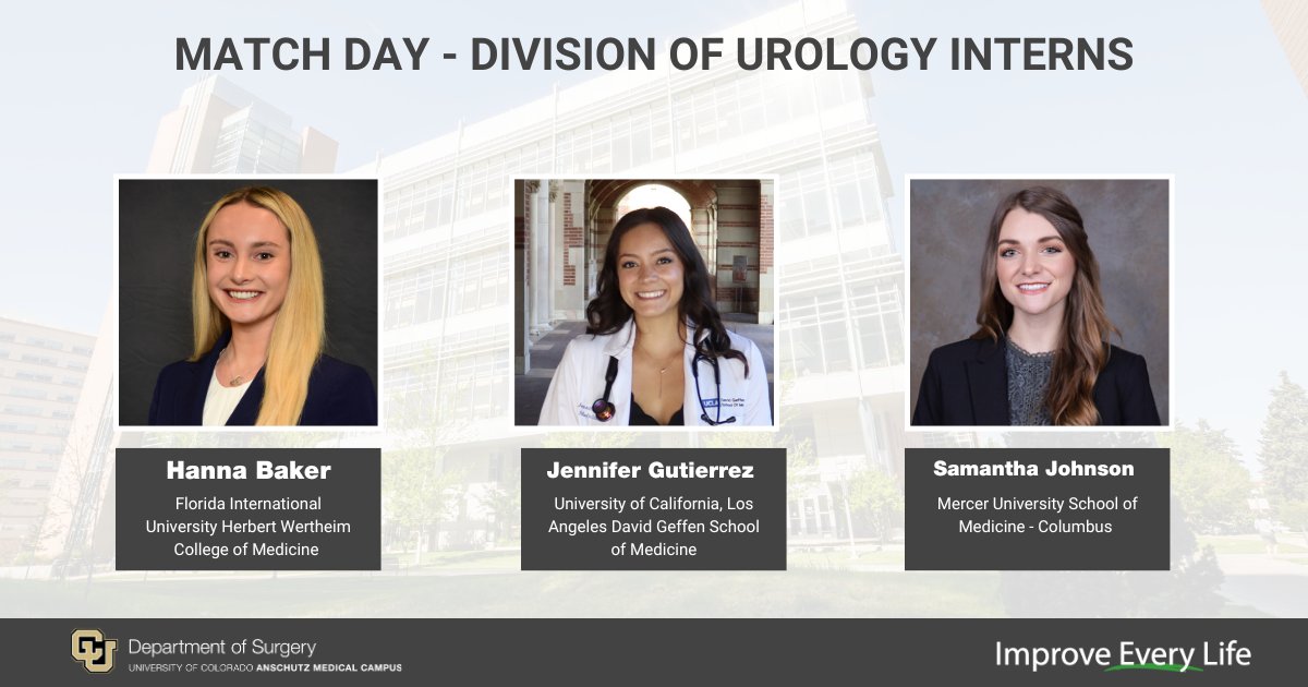 CU Department of Surgery (@cudeptsurg) on Twitter photo Congratulations to the amazing urology residents who matched with <a href="/CU_Urology/">CU Urology</a>! We can't wait to see you this summer! #MatchDay #MatchDay2025 Congratulations to the amazing urology residents who matched with <a href="/CU_Urology/">CU Urology</a>! We can't wait to see you this summer! #MatchDay #MatchDay2025