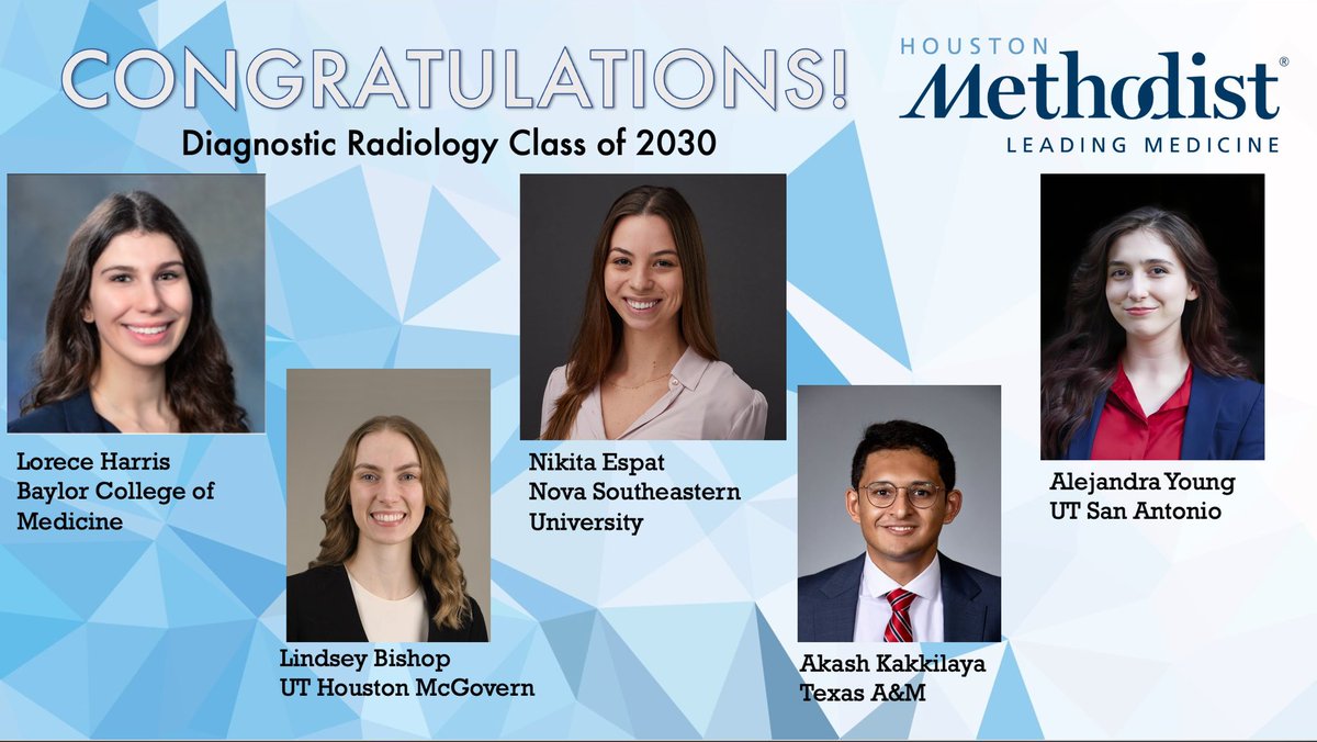 CONGRATULATIONS to our newly matched diagnostic radiology class of 2030!! We are so excited to have you! #Match2025 #radres #futureradres #MedTwitter