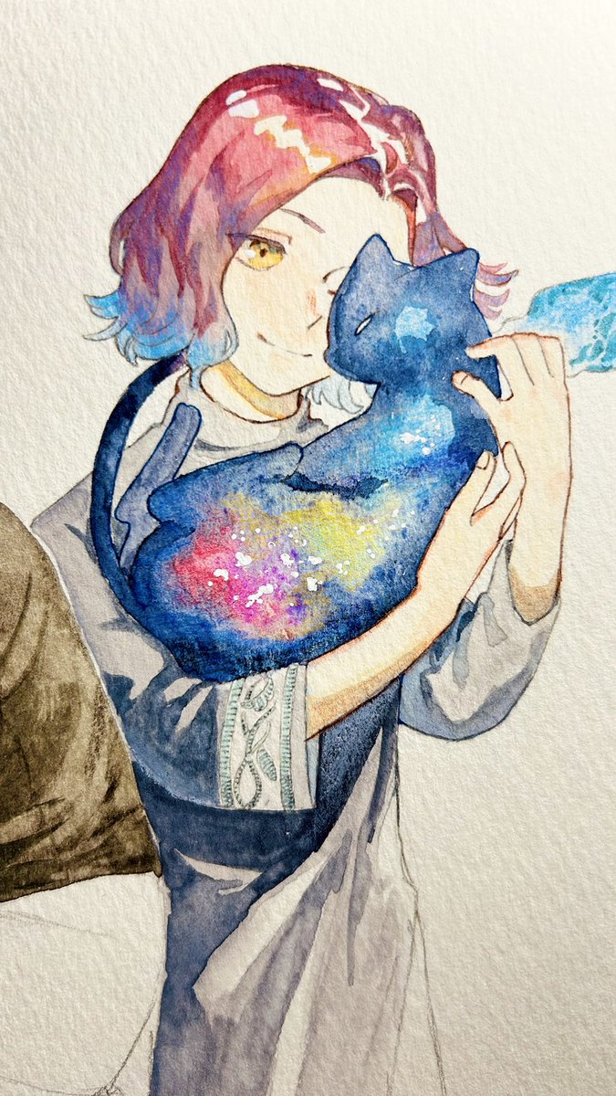 「今日も今日とて水彩 」|パミラのイラスト