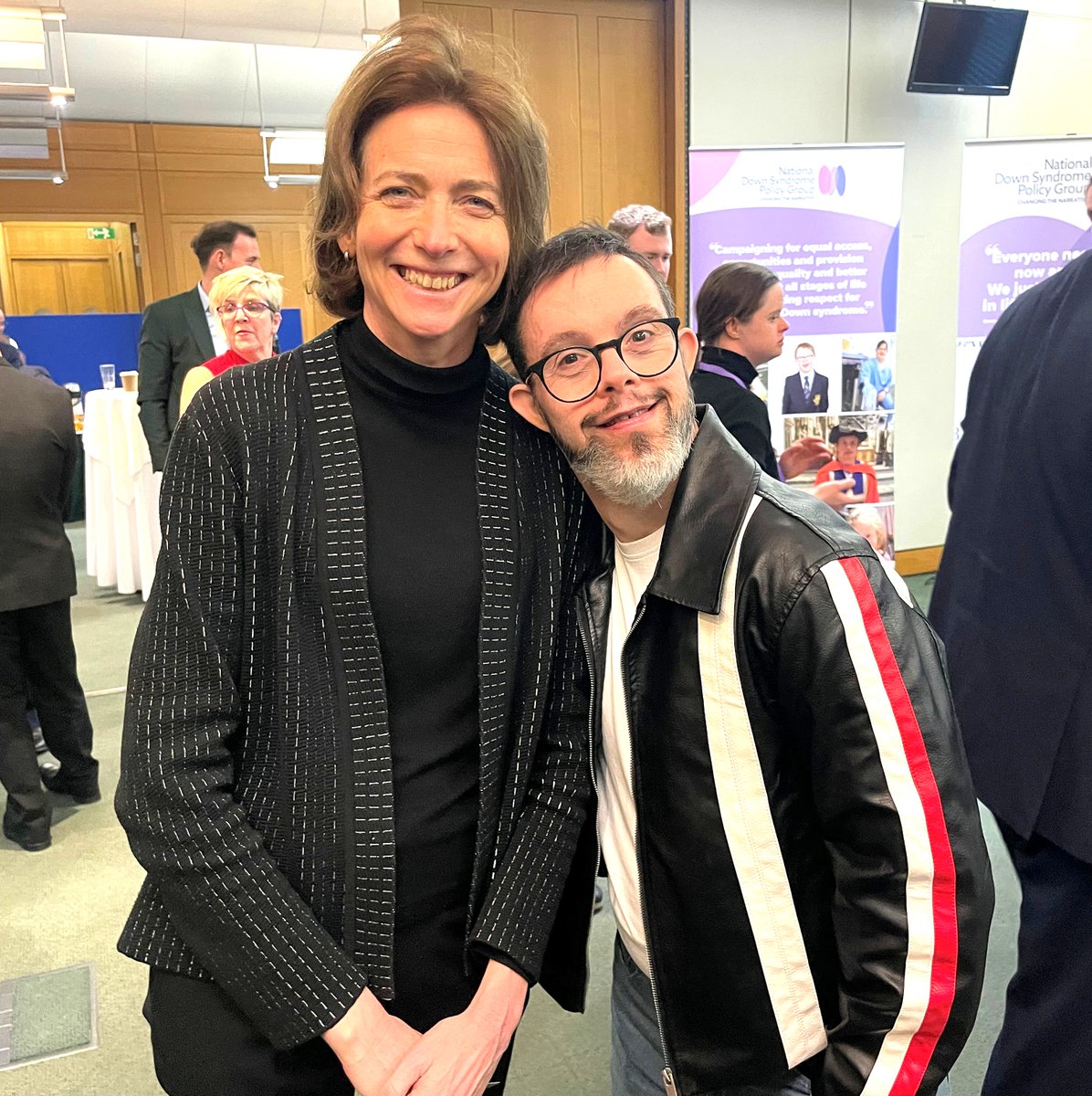 NDSPolicyGroup's tweet image. Pam Cox was one of the many MPs to attend our awareness week reception in Westminster to hear first-hand from our advocates incl. film director Otto Baxter about their experiences with their support systems #WDSD2025 #ImproveOurSupportSystems @ColchesterLab