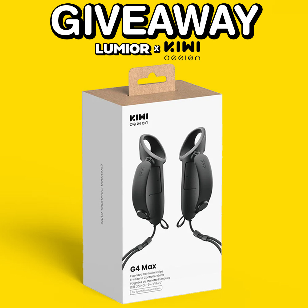 lumiorVR's tweet image. 🔥Giveaway KIWI Design x Lumior!🔥   
Vuoi vincere una Cover G4 Max per i controller del Quest 3/3S?🏆   
Ecco come partecipare:   
✅Iscriviti al mio canale📺   
💬Lascia un commento sotto al video✍️   
📋 Compila il form➡️forms.gle/8qdZNoLpnKLcs7… 
#kiwidesign @KIWIdesign_shop