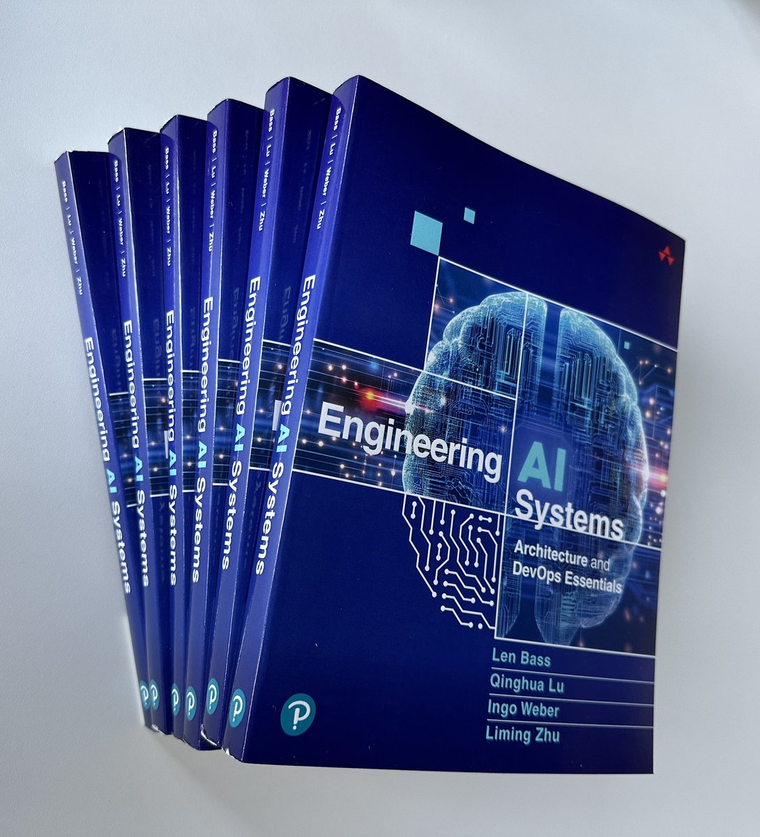 Ingo M. Weber (@ingomweber) on Twitter photo Exciting day! The hardcopies of Engineering AI Systems are finally here! 📚 Thrilled to see our work in print, <a href="/LenBass4/">Len Bass</a>, <a href="/qinghualu/">Qinghua Lu</a>, <a href="/limingz/">Liming Zhu</a> ! 💡 Ready to dive into AI engineering? Get your copy now! #AI #EngineeringAI #SoftwareEngineering
amazon.de/Engineering-AI… Exciting day! The hardcopies of Engineering AI Systems are finally here! 📚 Thrilled to see our work in print, <a href="/LenBass4/">Len Bass</a>, <a href="/qinghualu/">Qinghua Lu</a>, <a href="/limingz/">Liming Zhu</a> ! 💡 Ready to dive into AI engineering? Get your copy now! #AI #EngineeringAI #SoftwareEngineering
amazon.de/Engineering-AI…