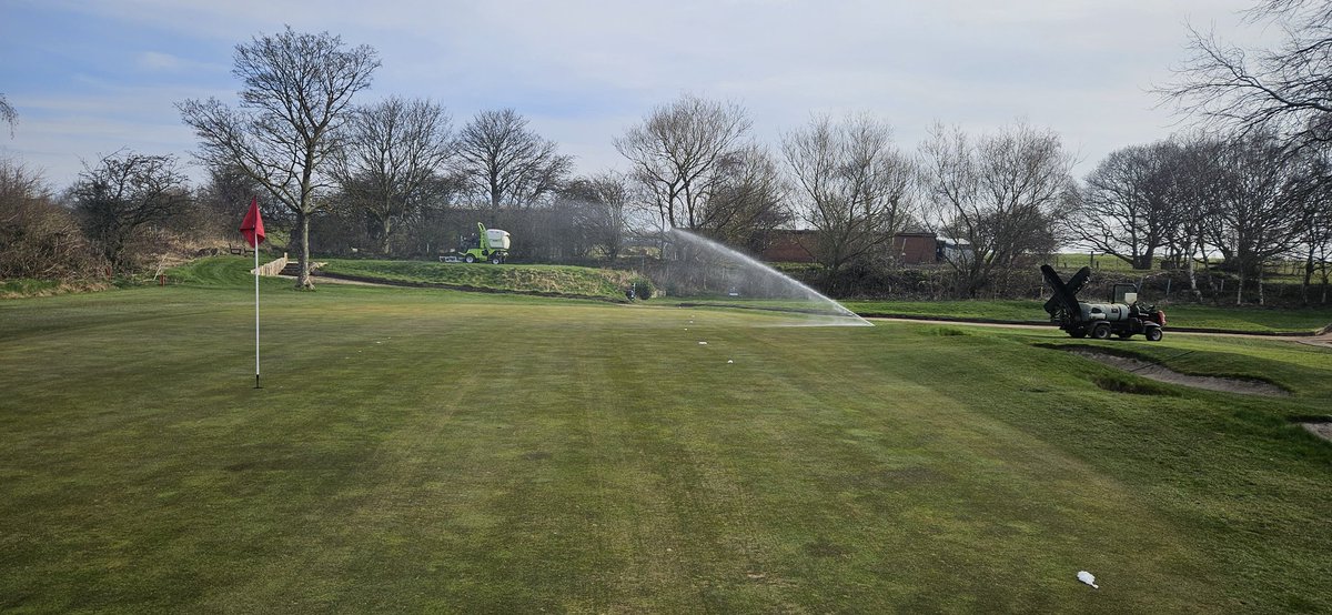 Felt like a proper Spring day on the course <a href="/HowleyGC/">Howley Hall GC</a> today. Course starting to come together as we move towards season.