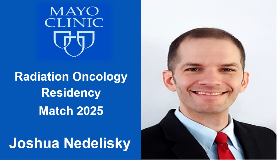 We are excited to announce our match and welcome Joshua Nedelisky to our Radiation Oncology residency! We look forward to having such an amazing candidate on our team. #RadOnc