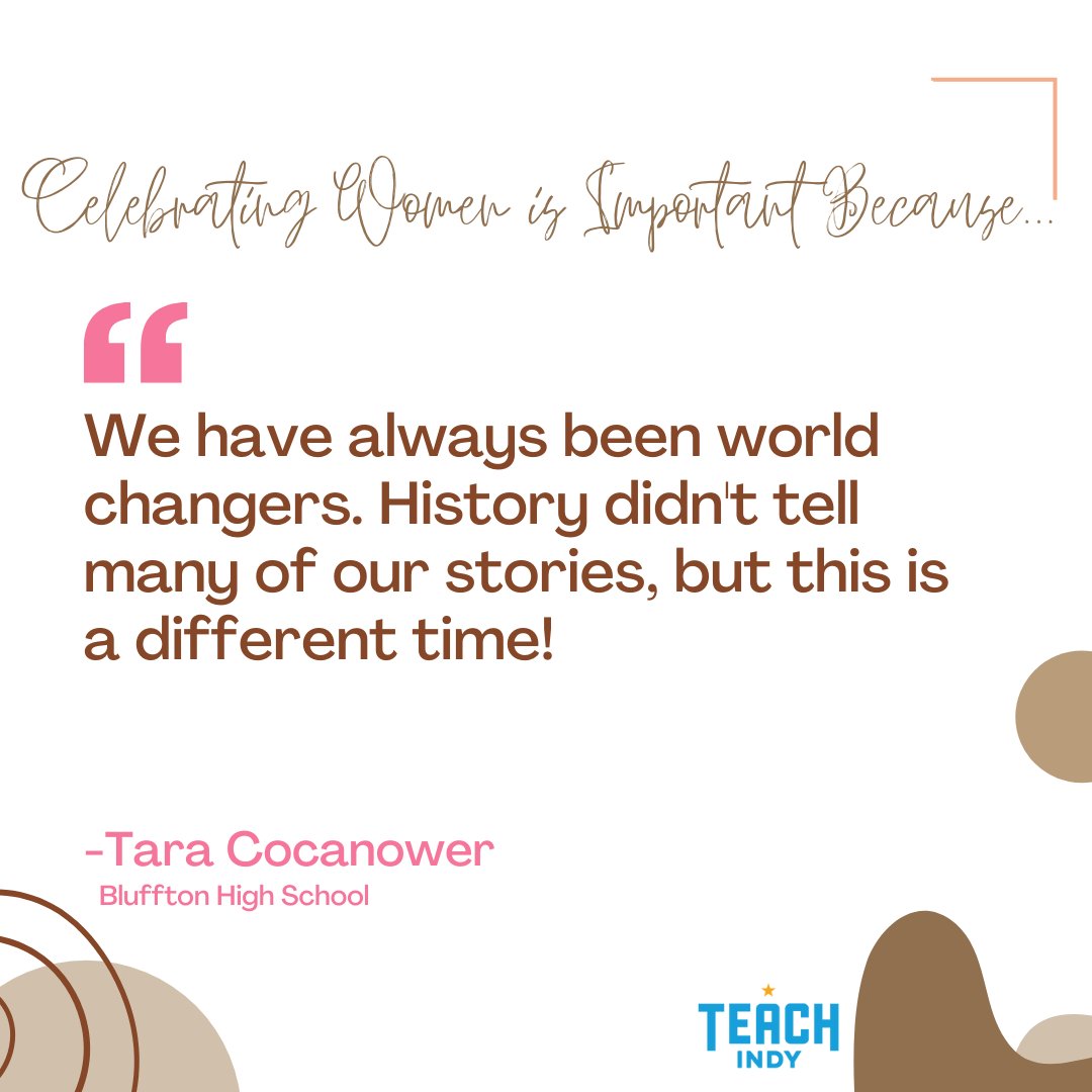 🌟 Honoring Women in Ed! 🌟 This #WomensHistoryMonth, we celebrate Tara Cocanower,  Bluffton High School teacher &amp; the 2023 Indiana Teacher of the Year! 🎉🍎 Tara’s dedication to her students and passion for teaching are shaping the future of education in Indiana. 💛  <a href="/BHMSDnews/">BHMSDnews</a>