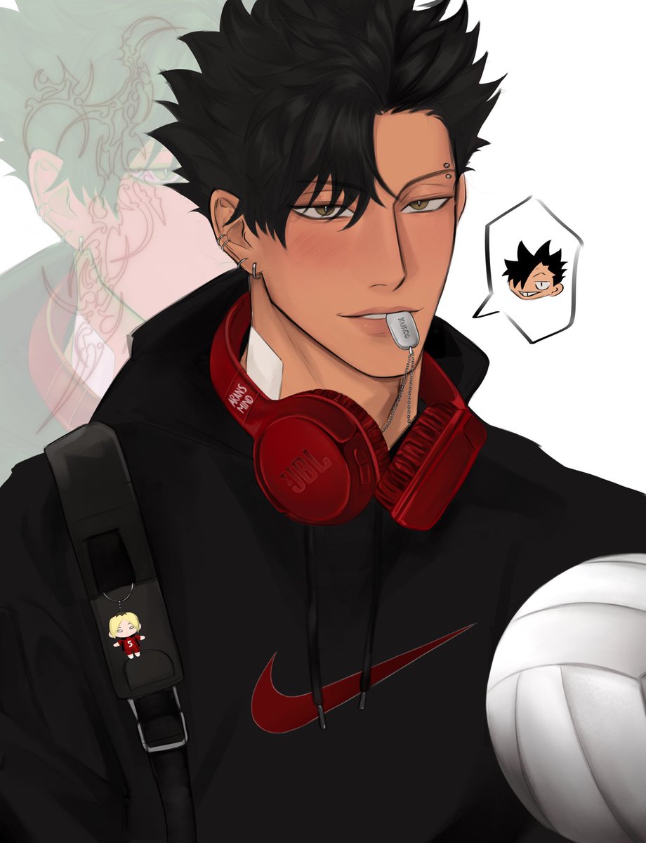 kuroo tetsurou in streetwear #haikyuu
