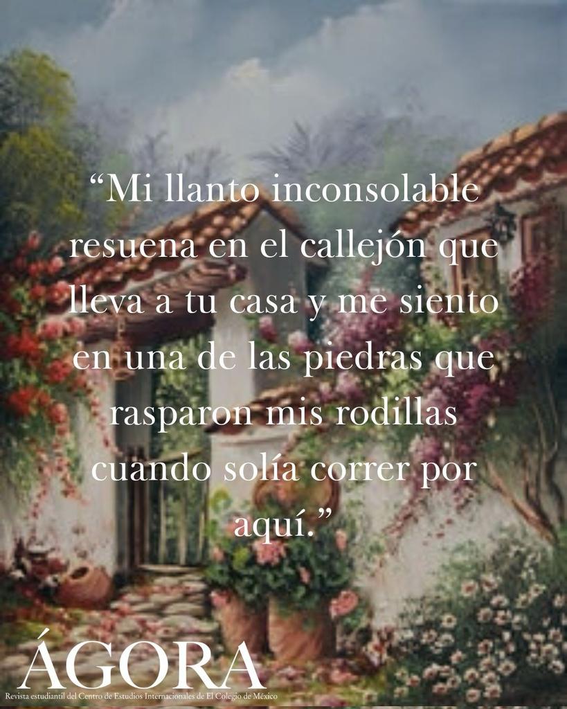 El blog de hoy es "Ausencia" escrito por Valentina Galván. 

Léelo en: agora.colmex.mx/ausencia/