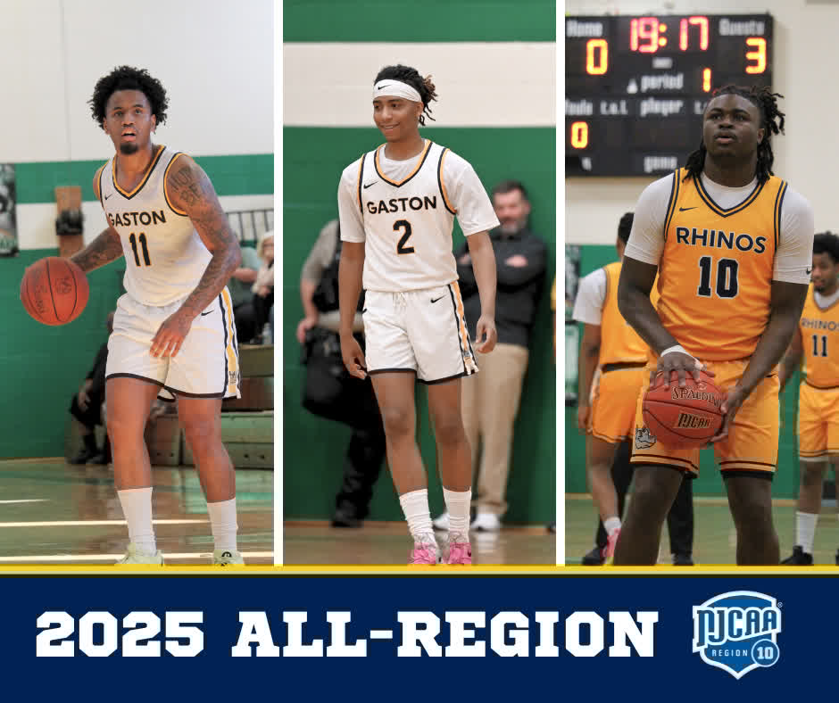 🏆 Congratulations to three Rhinos who received All-Region basketball honors this year!

🏀 First Team All-Region: Jordan Brown
🏀 Second Team All-Region: Tyheim Love and Judah Ravenell