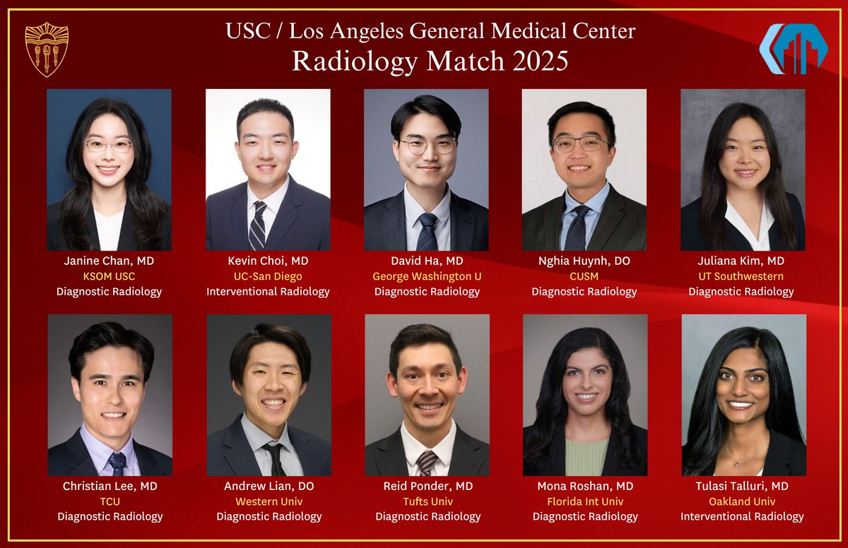 It's #MatchDay2025!! 👀 Check out these stars! 🤩 Thrilled to have matched with this talented bunch, looking forward to 2026/27! Welcome to the Trojan and LAG families! 🙌