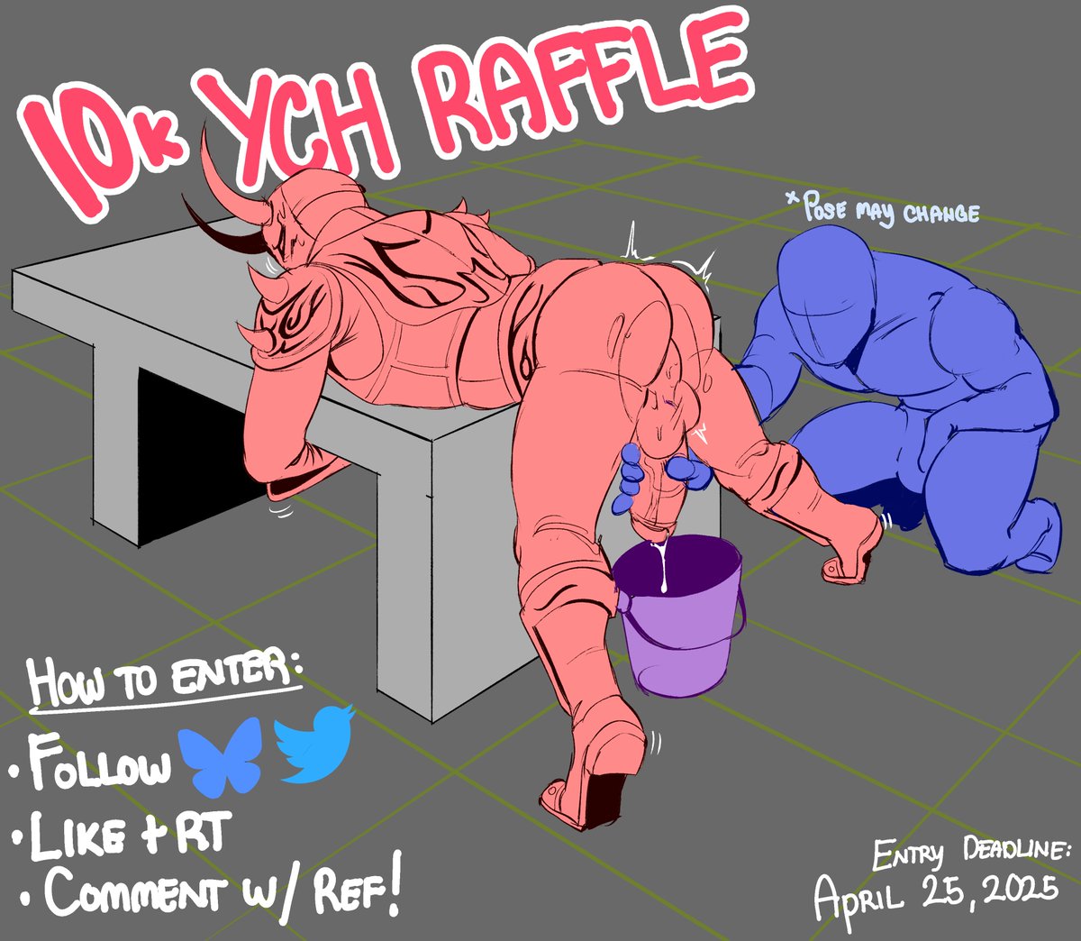 ChastisedHorns's tweet photo. 🎊10K FOLLOWER RAFFLE!🎊
Want to milk Momotaros with your own hand? Now's your chance!

HOW TO JOIN:
- Must be followed!
- Like + RT!
- Comment under the post with your character ref! You can only submit ONE (1) character.

*Pose or angle may change entirely https://t.co/ES9905U0qB
