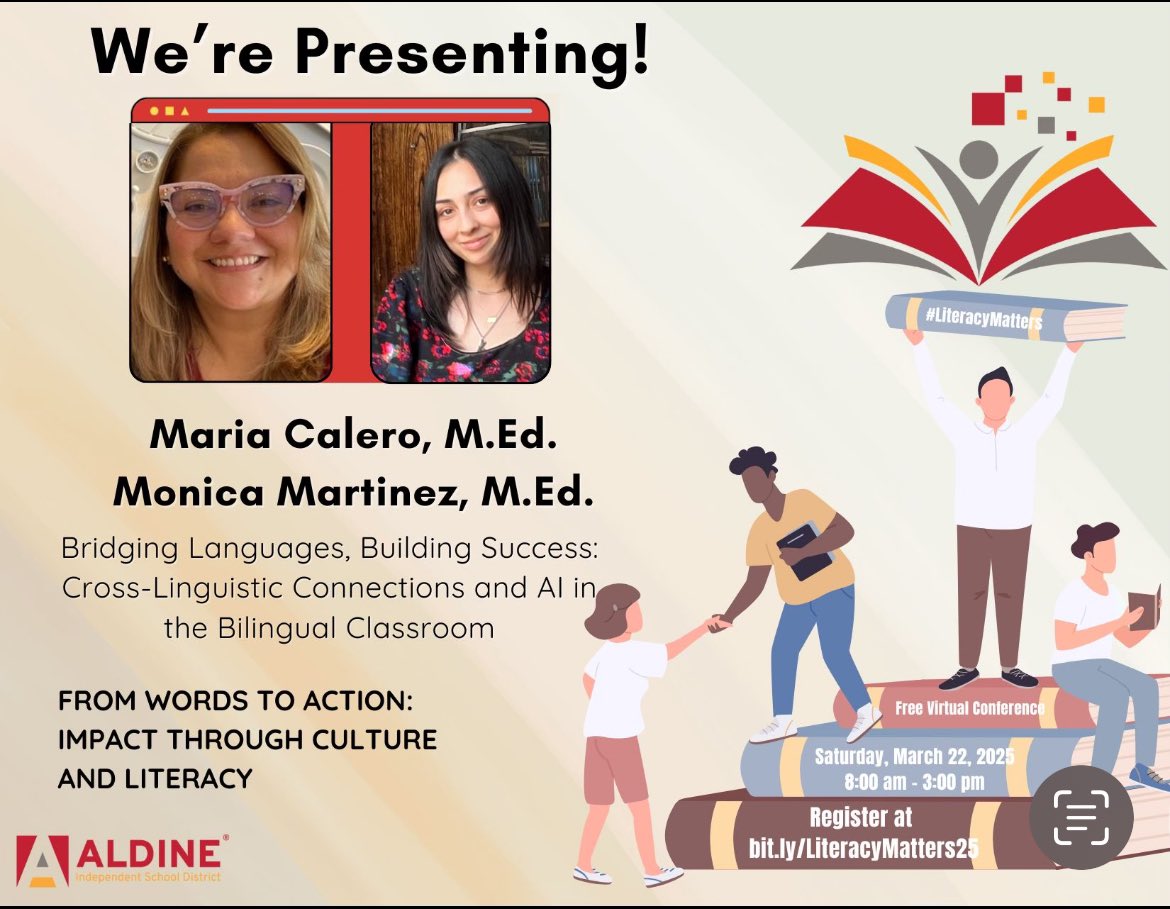 Create your own path at the Literacy Matters Conference! For free, come and learn with us tomorrow! 
Great sessions for educators and parents. #LiteracyMatters  #AldineImpact 
Register bit.ly/LiteracyMatter…