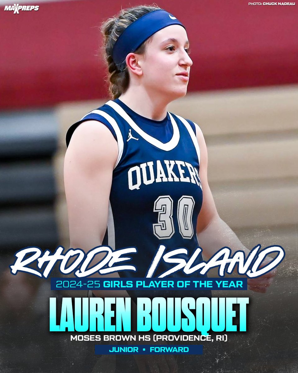 MaxPreps (@maxpreps) on Twitter photo Lauren Bousquet (<a href="/LaurenBousquet_/">Lauren Bousquet</a>) named 2024-25 Rhode Island MaxPreps High School Girls Basketball Player of the Year. 🔥🏀
Full story ⬇️
maxpreps.com/news/4zc-NPdS4… Lauren Bousquet (<a href="/LaurenBousquet_/">Lauren Bousquet</a>) named 2024-25 Rhode Island MaxPreps High School Girls Basketball Player of the Year. 🔥🏀
Full story ⬇️
maxpreps.com/news/4zc-NPdS4…