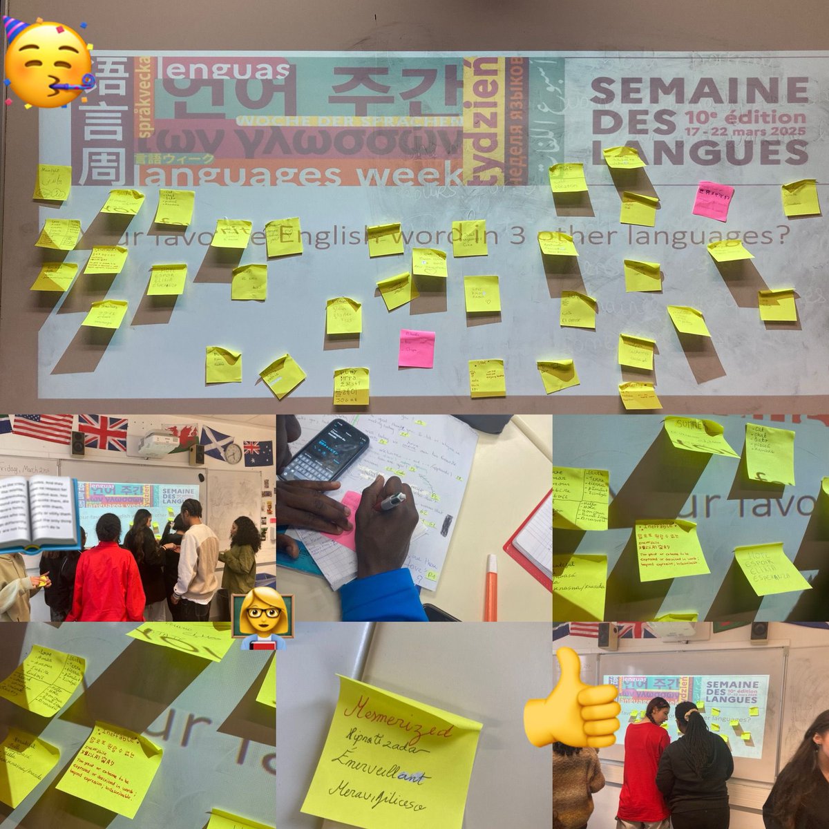 Fin de semaine multilingue pour mes 1ere LLCE de <a href="/JJRSarcelles/">Lycée Jean-Jacques Rousseau de Sarcelles</a> pour fêter la semaines des langues 🎊🇬🇧🇪🇸🇩🇪🇮🇹in English, of course 😉@Angl_Versailles <a href="/Speakeasy_News/">Speakeasy News</a> #semainedeslangues2025