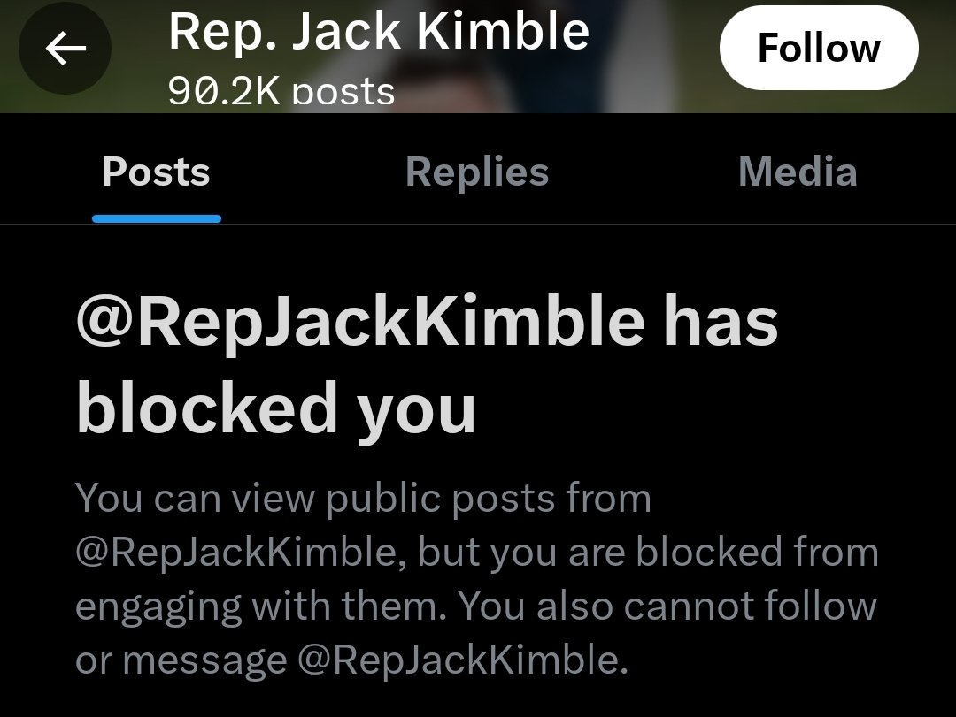 ShortBusProud's tweet photo. Blocked by someone who may be my own representative because... I agreed that Government spending is excessive? Good sir, my current options are supporting this admin's efforts to gut the parts of Gov they don't like and support the candidate who promises to gut the rest in... https://t.co/bCgO56IDEF