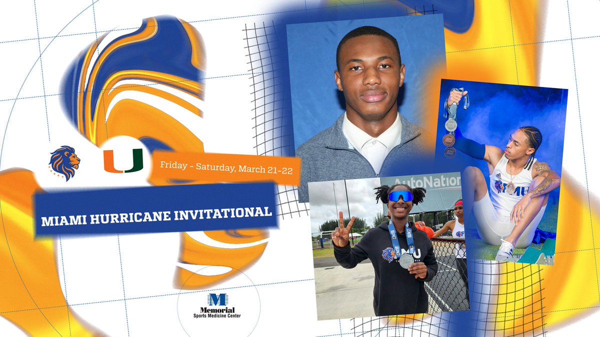 Good luck to all our track &amp; field student-athletes participating in this weekend's <a href="/MiamiHurricanes/">Miami Hurricanes</a> Invitational in Coral Gables! Field events start today while the highly anticipated sprints are tomorrow! 🏃🏾‍♂️🏃🏾‍♀️

<a href="/FLMemorialUniv/">Florida Memorial University</a>
#fmu #Lions #hbcu #trackandfield #Miami #itsourtime