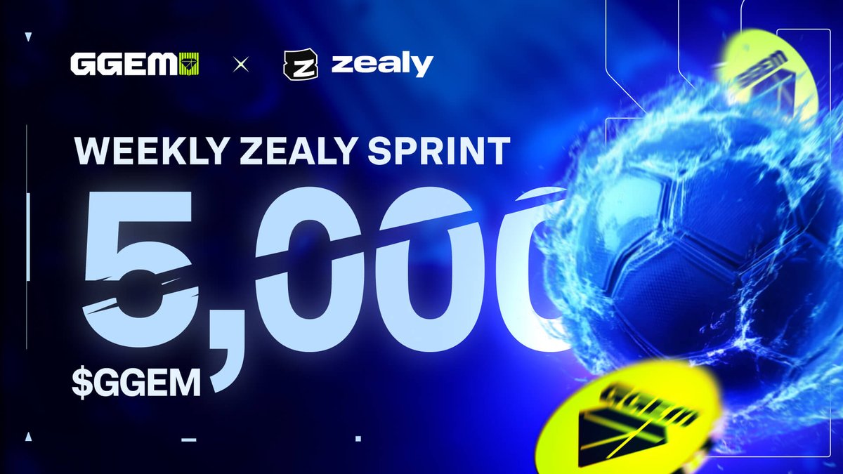 Want to Win? Step into Zealy Sprint ⚽️

Time to participate, and claim what's yours.

Details? Check Discord: discord.com/invite/ggem