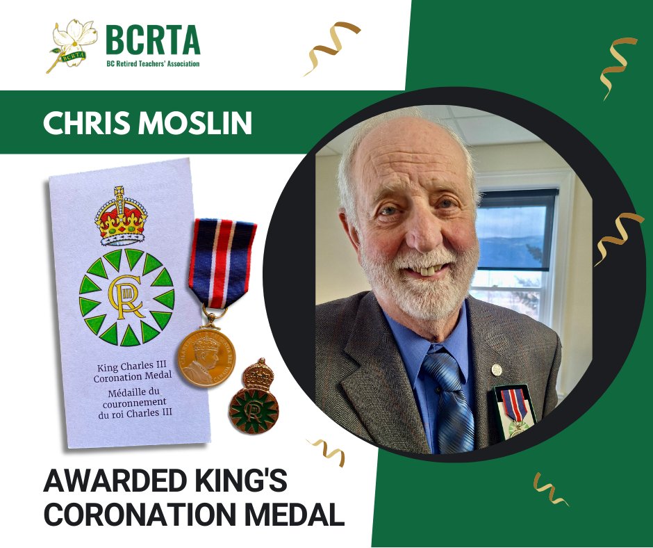 King Charles III Coronation medals for contributions to Canada were recently presented in Grand Forks to two BCRTA members! Chris Moslin is a #BCRTA member (Boundary branch) who served BDTA, City Council and the Boundary Trail Society. Congratulations, Chris!

#KingCharlesIII