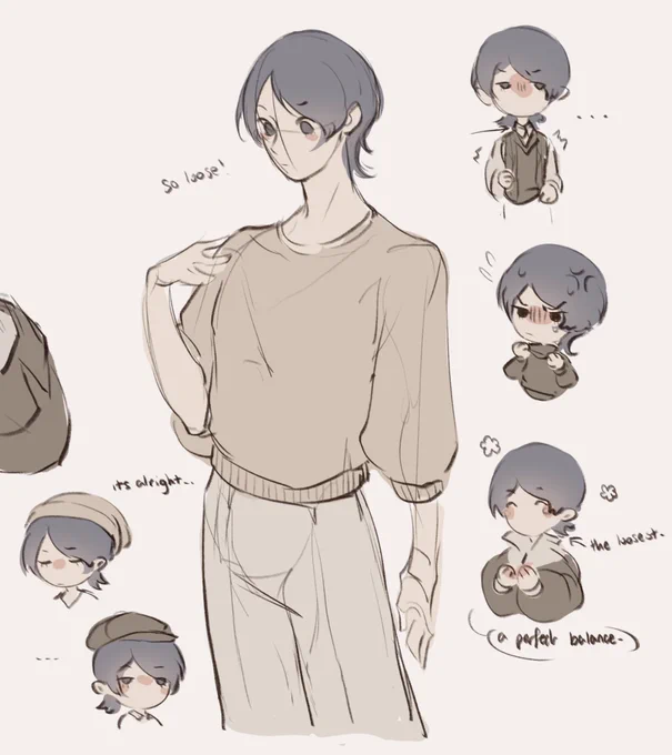 Have not posted this apparently. Yusuke and clothing preferences, and the glasses beam hitting akechi 