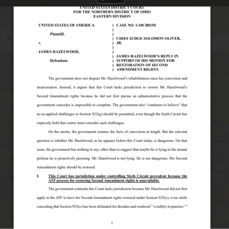 Founder_Trumart's tweet photo. "Filed 3/20/25: 2nd Amendment 
Fighting to restore 2A rights for nonviolent felons. Law-abiding citizens deserve freedom. Thanks for the support! @NRA

 @NRATV

 @NRAILA

 @DanBongino

 @DonaldJTrumpJr

 #2ndAmendment #GunRights" https://t.co/5fHhajYDVK
